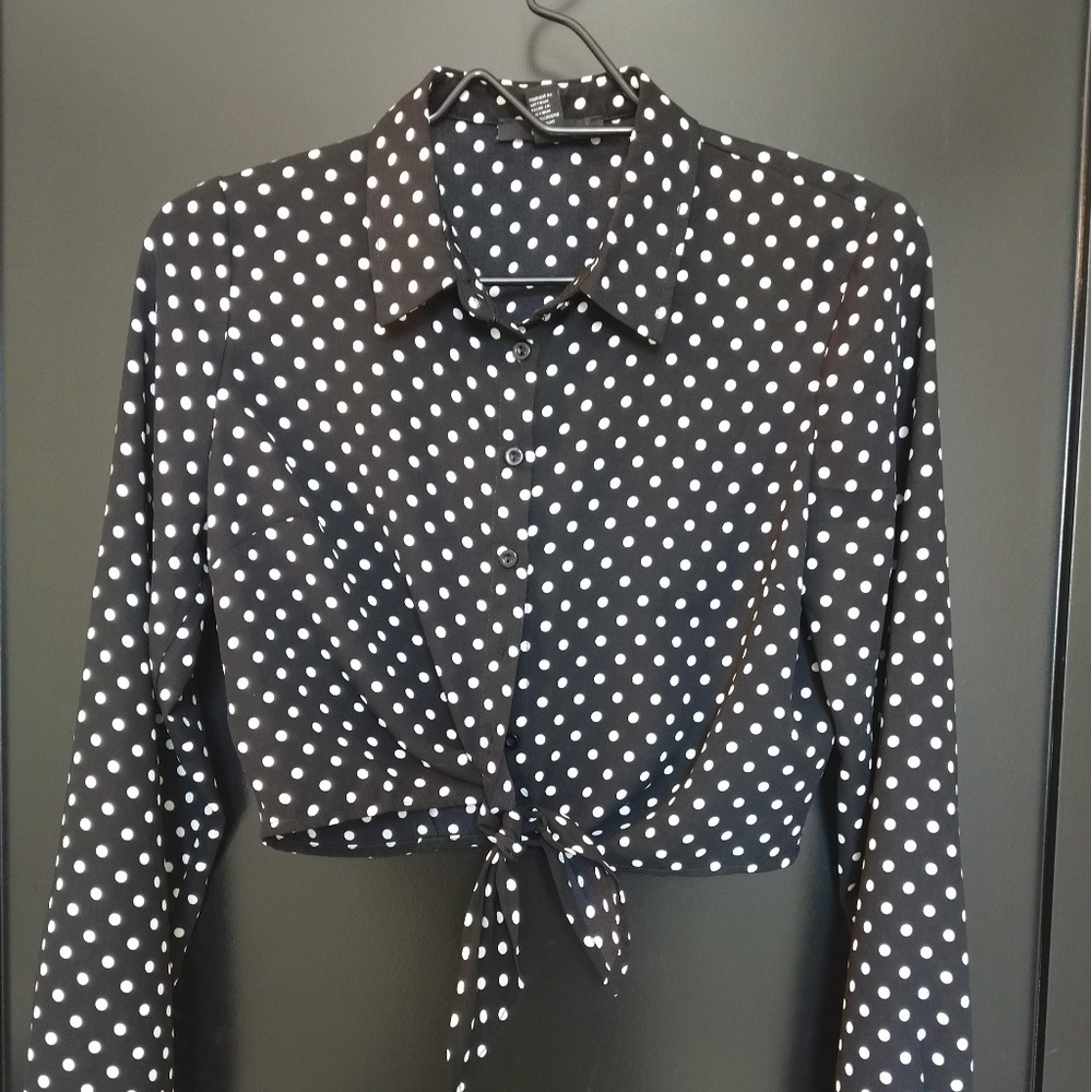 Retro Style Polka Dot Top